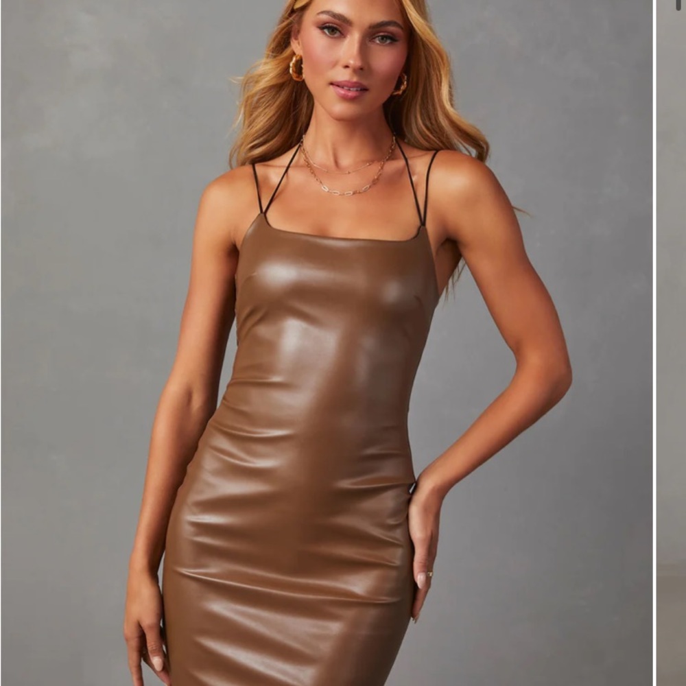 Brown XS Vici dress - Picture 2 of 4